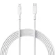 Aukey - 1m USB-C Lightning Kábel, 27W (Fehér) (CB-SCL1 White)
