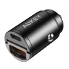 Aukey Autós Töltő, 1xUSB-A, 1xUSB-C, 30W, (Fekete) (CC-A3-Black)