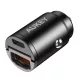 Aukey Autós Töltő, 1xUSB-A, 1xUSB-C, 30W, (Fekete) (CC-A3-Black)