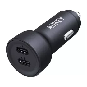 Aukey 65W USB-C Autós Töltő, Dual Port (CC-Y23)