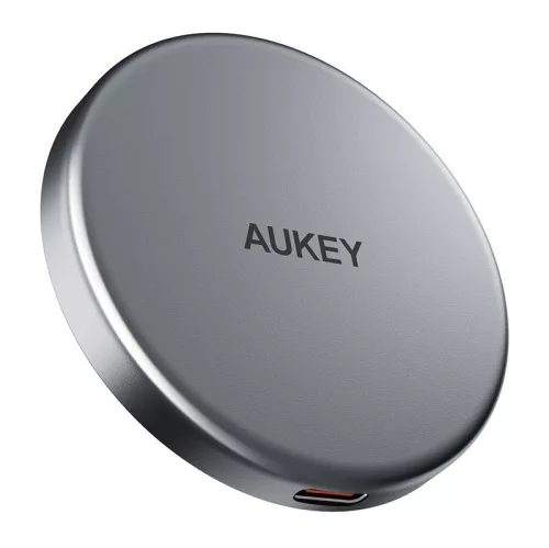 Aukey 15W Qi2 Mágneses Vezeték Nélküli Töltő (Fekete) (LC-MC10)
