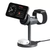 Aukey MagFusion 3in1 Vezeték Nélküli Töltő, 15W Qi2 (szürke) (LC-MC311)