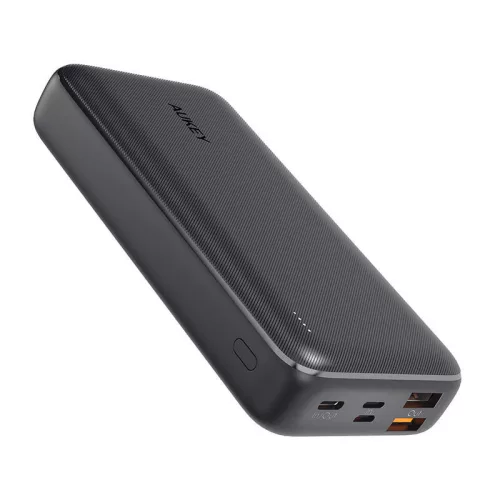 Aukey 20000mAh 20W PD Gyorstöltő Powerbank (Fekete) (PB-N74S)