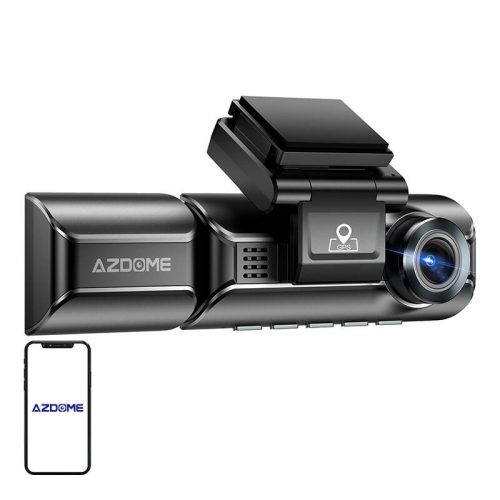 Azdome M550Pro videófelvevő elülső és hátsó GPS kamera WIFI USB-C