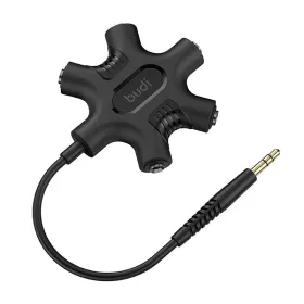 Budi 3,5mm AUX Mini Jack Elosztó Adapter (123)
