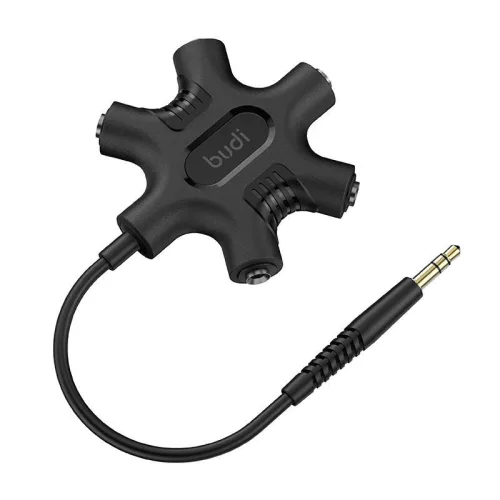 Budi 3,5mm AUX Mini Jack Elosztó Adapter (123)