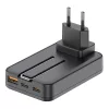 Budi Vezeték Nélküli Töltő 2xUSB-C/30W És 1xUSB-A/18W Magsafe 15W (336)