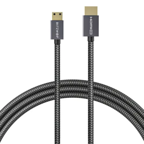 BlitzWolf 4K HDMI Kábel, 1.2m, (Fekete) (BW-HDC4)