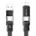 BlitzWolf BW-HDC7 4 az 1-ben USB-C/USB/Lightning kábel 240W 1,2m - fekete