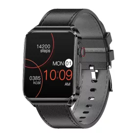   BlitzWolf BW-HL6 (Fekete) Leather (Fekete) Okosóra -Smartwatch