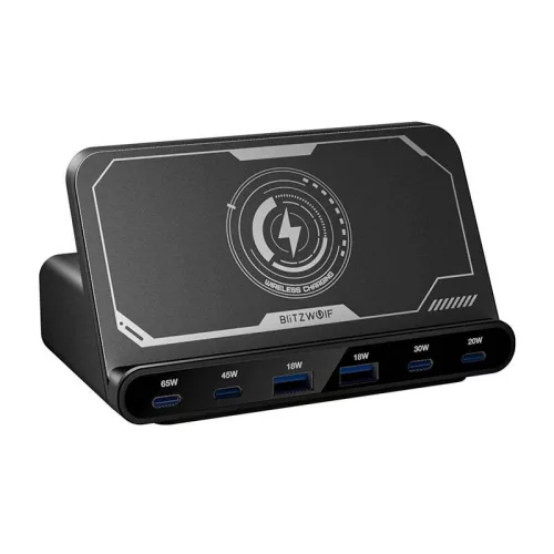 BlitzWolf Kompakt Asztali Töltő 2xUSB-A És 4x/USB-C Csatlakozó (BW-S27)