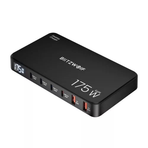 BlitzWolf BW-S30 6 az 1-ben töltőállomás 4xUSB-C 2xUSB 175W