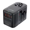 BlitzWolf BW-TA2 5 az 1-ben utazóadapter - 2x USB PD + 2× USB-C QC + USB-C GaN 100W