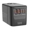 BlitzWolf BW-TA2 5 az 1-ben utazóadapter - 2x USB PD + 2× USB-C QC + USB-C GaN 100W