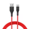 BlitzWolf USB-C Gyorstöltőkábel 1,8m (Piros) (BW-TC15-Red)