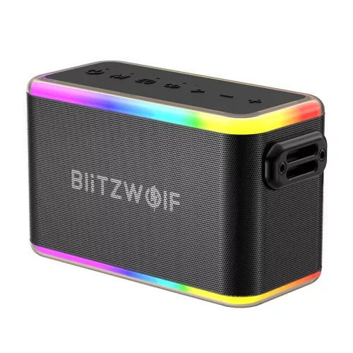 BlitzWolf BW-WA6 RGB vezeték nélküli hangszóró, 80W (fekete)