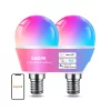LEPRO BP1-2 E14 LED-izzó Bluetooth- és Wi-Fi-kapcsolattal, 470 lm, 2 db-os csomag