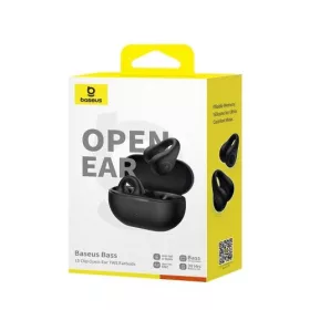   Baseus fülhallgató Bluetooth Bass 15 Clip vezeték nélküli fejhallgató BT 5.4 vezeték nélküli fülhallgató (fekete)