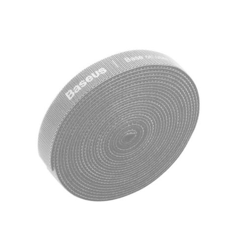 Baseus Rainbow Circle kábelrendező tépőzáras szalag, 3m (szürke)
