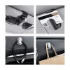 Baseus Car Tool Platinum Vehicle eyewear clip (Clamping type) (ezüst)