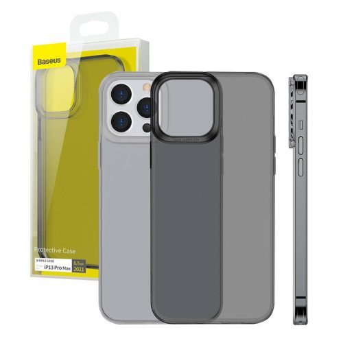 Baseus Simple átlátszó tok iPhone 13 Pro Max készülékhez (szürke)