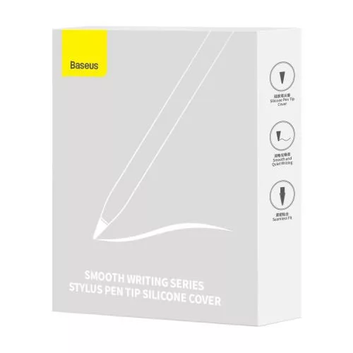 Baseus tablet érintőceruza cserélhető szilikon hegyek (12 db) – érintőceruza (Soft) (fehér)