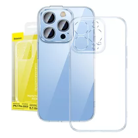   Baseus Crystal iPhone 14 Pro Max Átlátszó tok és üvegfólia