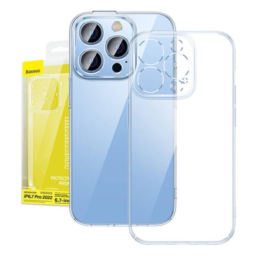 Baseus Crystal iPhone 14 Pro Max Átlátszó tok és üvegfólia