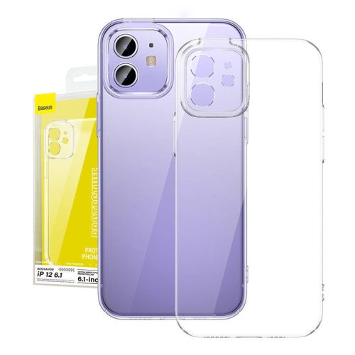 Baseus Crystal iPhone 12 Átlátszó tok és üvegfólia