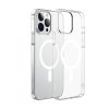 Baseus Crystal mágneses tok iPhone 13 Pro Max készülékhez (átlátszó) + Edzett üvegfólia