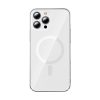 Baseus Crystal mágneses tok iPhone 13 Pro Max készülékhez (átlátszó) + Edzett üvegfólia