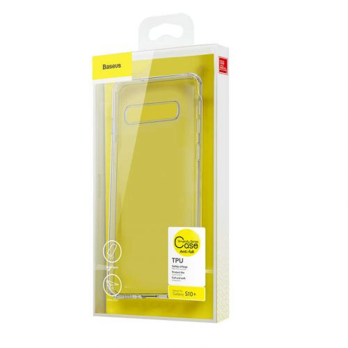 Baseus Simple Series tok Samsung S10 Plus készülékhez (átlátszó)