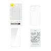 Baseus Crystal Series tok iPhone 11 (átlátszó), edzett üvegfólia + tisztító készlet