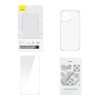 Baseus Crystal Series tok iPhone 12 Pro (átlátszó), edzett üvegfólia + tisztító készlet