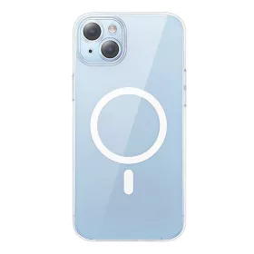   Baseus Crystal Series mágneses tok iPhone 14 Plus készülékhez + edzett üvegfólia