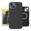 Baseus Liquid Silica iPhone 14 Pro Mágneses tok és üvegfólia (fekete)