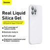 Baseus Liquid Silica iPhone 13 Pro Max szilikontok (fehér)