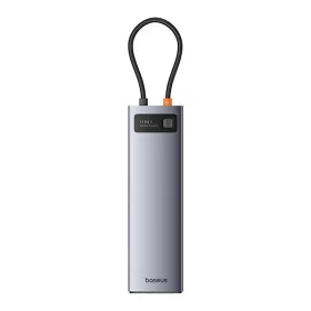   Baseus StarJoy Metal Glam Series Hub 11 az 1-ben USB-C - HDMI +VGA + 3 x USB 3.0 + USB 2.0+USB-C, PD + RJ45 + SD/TF + 3,5mm