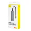 Baseus UltraJoy 5 portos USB-C hub/adapter - 4x USB 3.0, PD - szürke