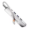 Baseus Ultra Joy Series 5 az 1-ben USB-C hub/adapter - HDMI, 2x USB 3.0, PD, RJ45 - ezüst