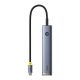 Baseus UltraJoy 7 az 1-ben USB-C HDMI +2xUSB3.0+PD+SD/TF+3.5mm Hub (szürke)