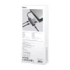 Baseus UltraJoy 7 portos USB-C hub/adapter - HDMI, 2x USB 3.0, PD, RJ45, SD/TF - szürke