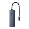 Baseus UltraJoy 5 az 1-ben USB-C hub/adapter - HDMI, 4x USB 3.0 - szürke