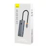 Baseus UltraJoy 5 az 1-ben USB-C hub/adapter - HDMI, 4x USB 3.0 - szürke