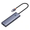 Baseus UltraJoy 4 az 1-ben USB-C hub/adapter - USB 3.0, RJ45 - űrszürke