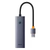 Baseus UltraJoy 4 az 1-ben USB-C hub/adapter - 4x USB 3.0 - űrszürke