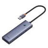 Baseus UltraJoy 4 az 1-ben USB-C hub/adapter - 4x USB 3.0 - űrszürke