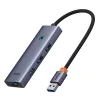 Baseus UltraJoy 4 az 1-ben USB-C hub/adapter - 4x USB 3.0 - űrszürke