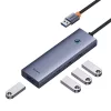 Baseus UltraJoy 4 az 1-ben USB-C hub/adapter - 4x USB 3.0 - űrszürke