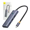 Baseus UltraJoy 4 az 1-ben USB-C hub/adapter - USB 3.0 - szürke